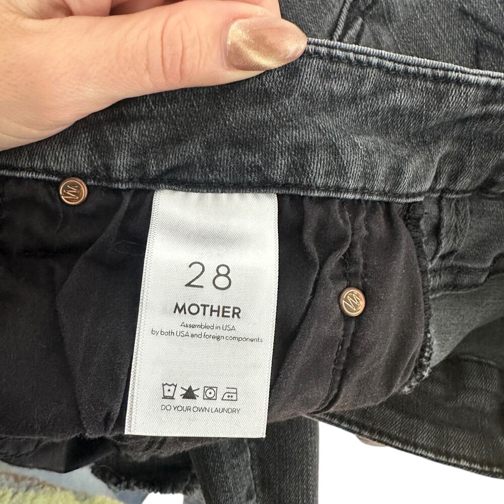 Mother Denim Women's High Waisted Looker Ankle Fray Lighting Up Lanterns,Size 28 - Picture 4 of 9
